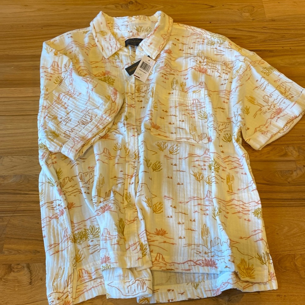 Pendleton NWT XL womens top, gauzy 100% cotton